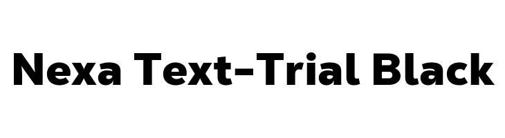 Nexa Text-Trial Black  Free Fonts Download