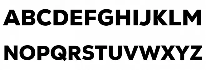 Nexa Text-Trial Black Font UPPERCASE