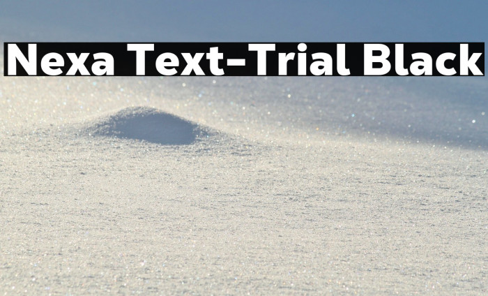Nexa Text-Trial Black Example 3