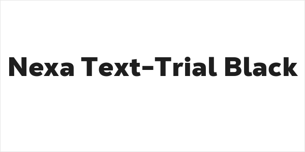 Nexa Text-Trial Black Logo