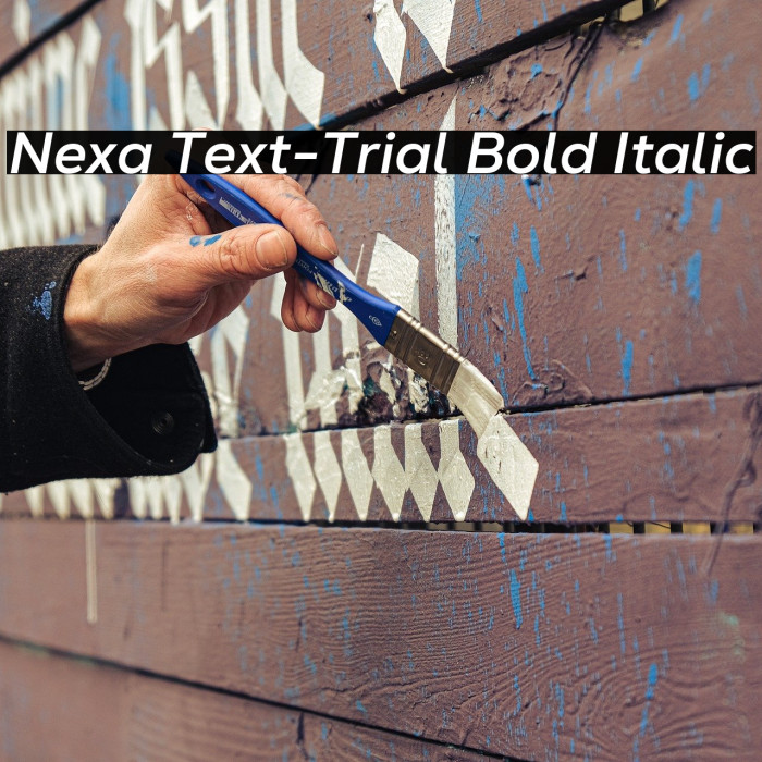 Nexa Text-Trial Bold Italic Example 1