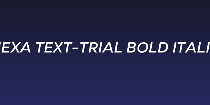 Nexa Text-Trial Bold Italic Social Header