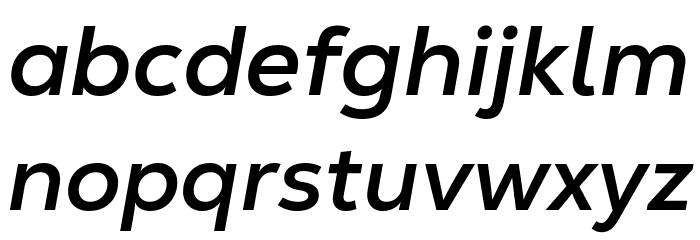 Nexa Text-Trial Bold Italic Font LOWERCASE