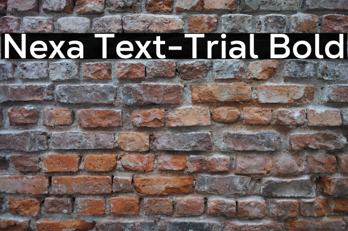 Nexa Text-Trial Bold Example 2