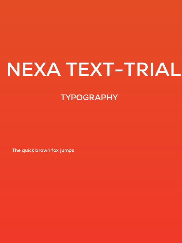 Nexa Text-Trial Bold Poster