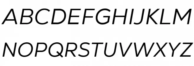 Nexa Text-Trial Book Italic 字体 大写