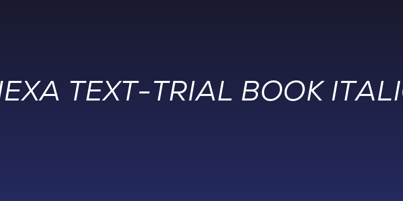 Nexa Text-Trial Book Italic Social Header