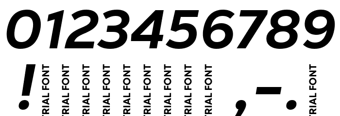 Nexa Text-Trial Extra Bold Italic Font OTHER CHARS