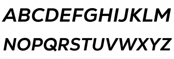 Nexa Text-Trial Extra Bold Italic 字体 大写