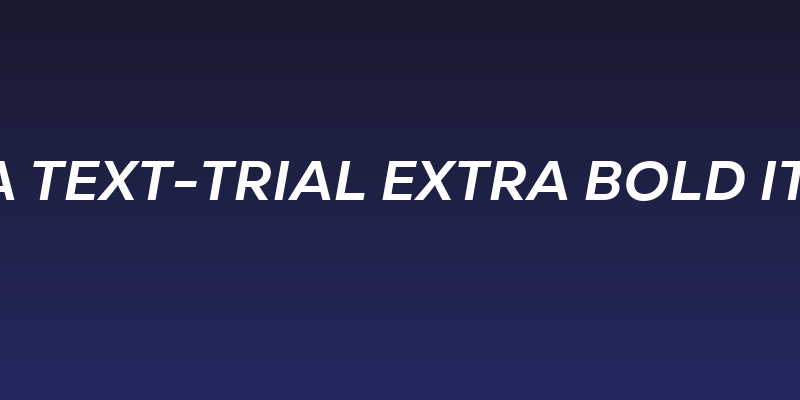 Nexa Text-Trial Extra Bold Italic Social Header