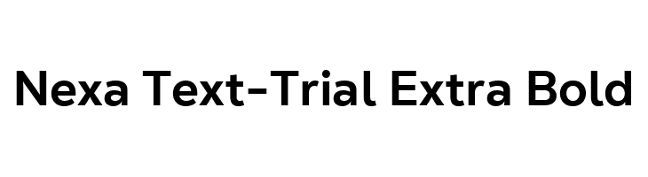 Nexa Text-Trial Extra Bold  Descarca Fonturi Gratis