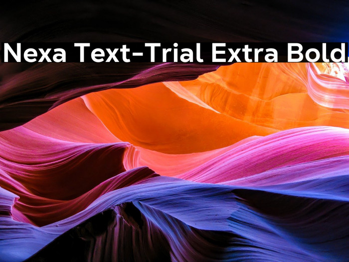 Nexa Text-Trial Extra Bold Example 1