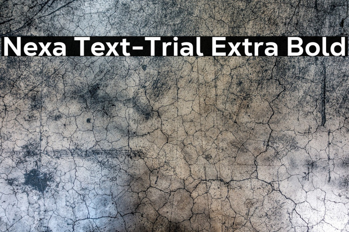 Nexa Text-Trial Extra Bold Example 2