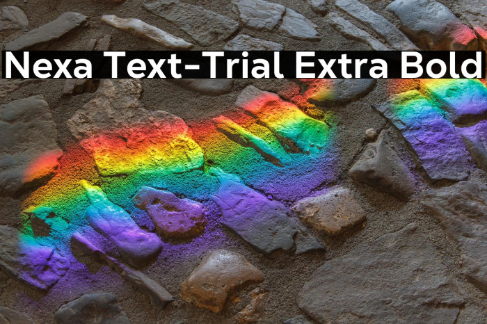 Nexa Text-Trial Extra Bold Example 3