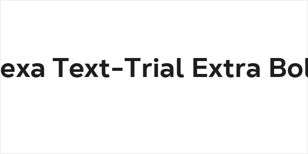 Nexa Text-Trial Extra Bold Logo