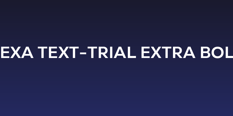 Nexa Text-Trial Extra Bold Social Header