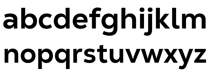 Nexa Text-Trial Extra Bold Font LOWERCASE