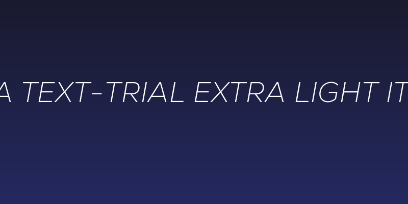 Nexa Text-Trial Extra Light Italic Social Header