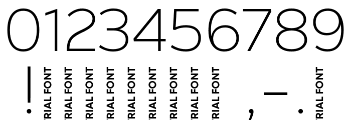 Nexa Text-Trial Extra Light Font OTHER CHARS