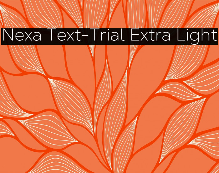 Nexa Text-Trial Extra Light Example 2