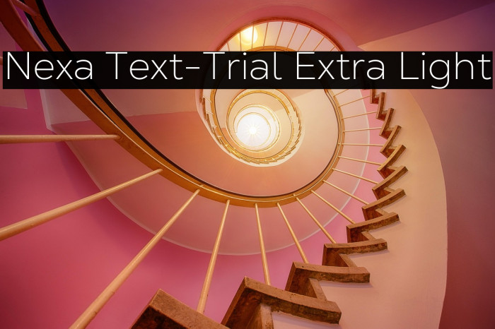 Nexa Text-Trial Extra Light Example 3