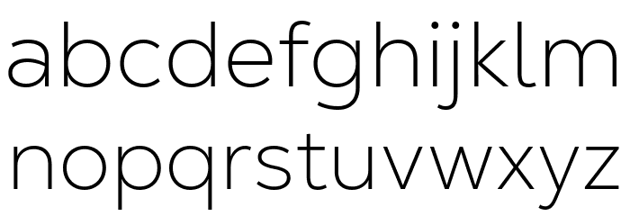 Nexa Text-Trial Extra Light Font LOWERCASE