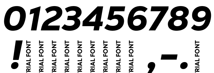 Nexa Text-Trial Heavy Italic Font OTHER CHARS