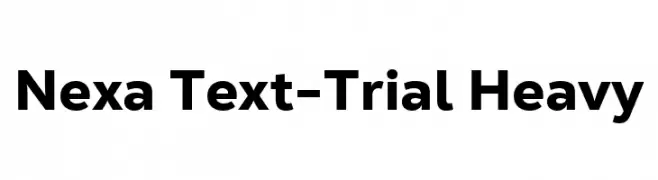 Nexa Text-Trial Heavy  Fuentes Gratis Descargar
