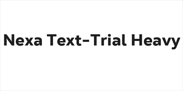 Nexa Text-Trial Heavy Logo