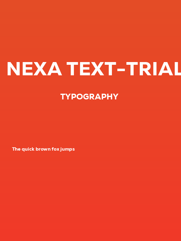 Nexa Text-Trial Heavy Poster