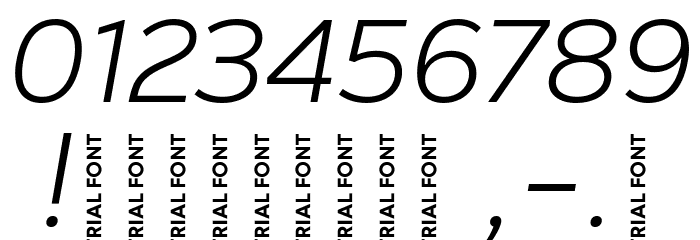 Nexa Text-Trial Light Italic Font OTHER CHARS