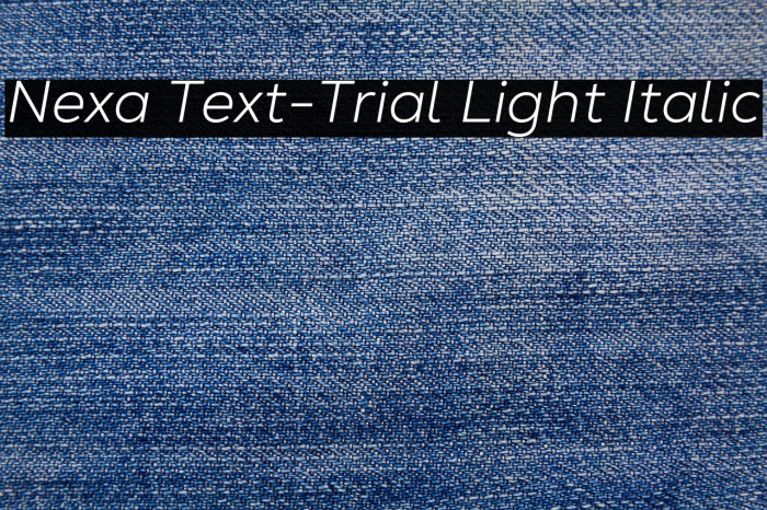Nexa Text-Trial Light Italic Example 2