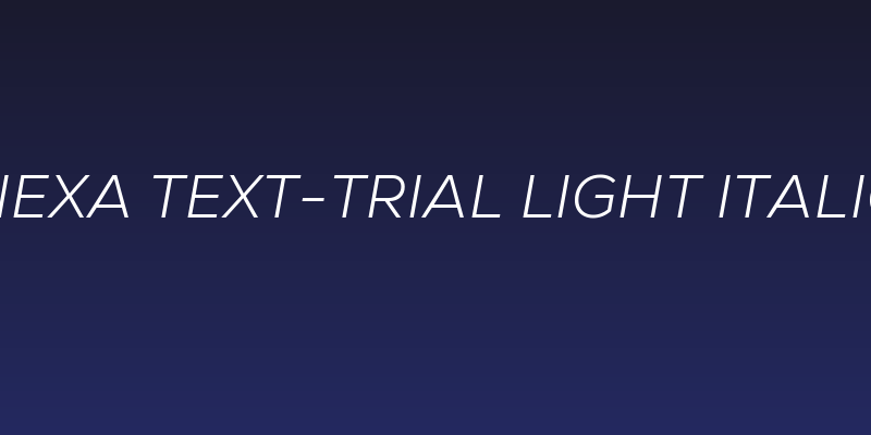 Nexa Text-Trial Light Italic Social Header