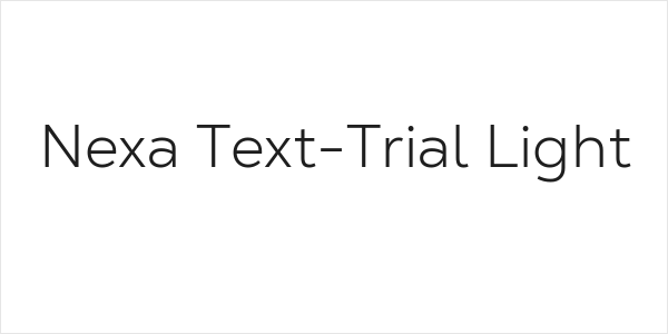 Nexa Text-Trial Light Logo