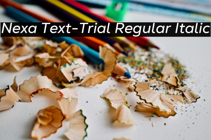 Nexa Text-Trial Regular Italic Example 1