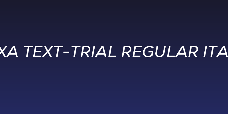 Nexa Text-Trial Regular Italic Social Header