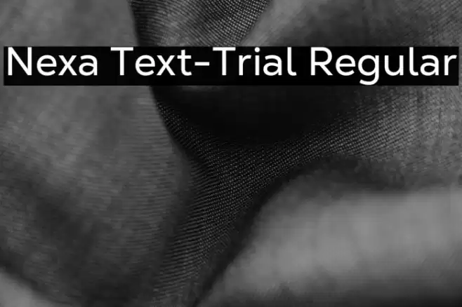 Nexa Text-Trial Regular Font examples