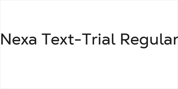 Nexa Text-Trial Regular Logo