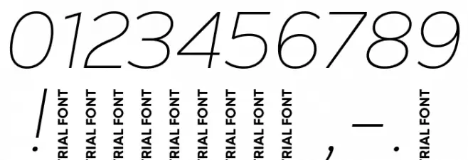 Nexa Text-Trial Thin Italic Font OTHER CHARS