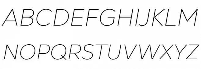 Nexa Text-Trial Thin Italic خط أحرف كبيرة