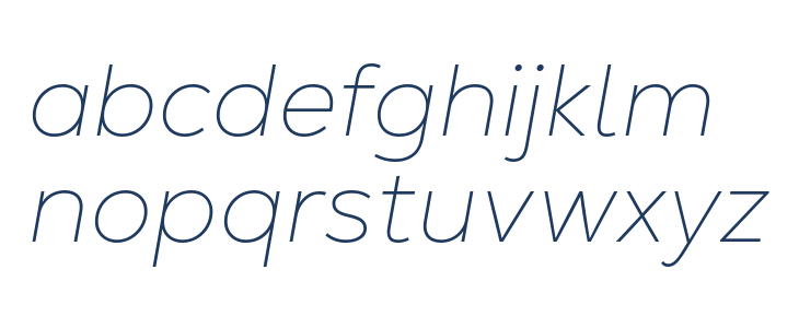 Nexa Text-Trial Thin Italic Lowercase