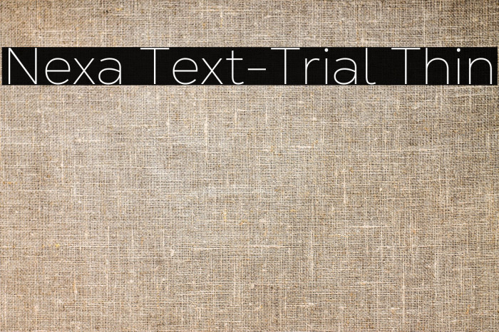 Nexa Text-Trial Thin Example 1