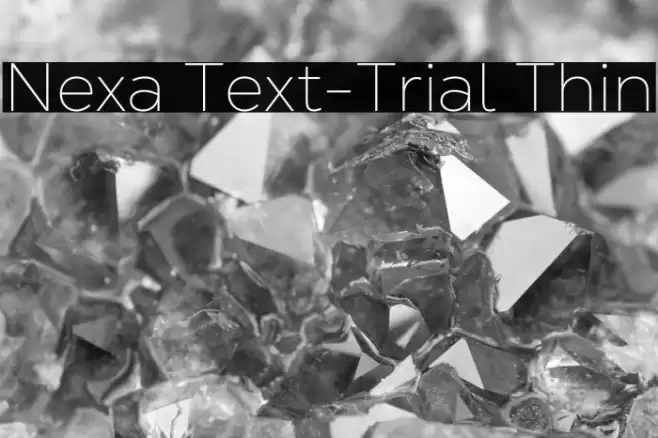Nexa Text-Trial Thin Font examples