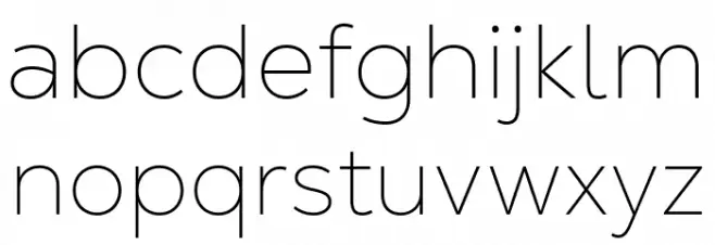 Nexa Text-Trial Thin Font Litere mici