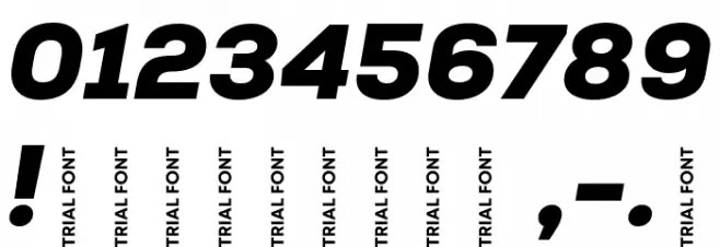 Nexa-Trial Black Italic Font OTHER CHARS