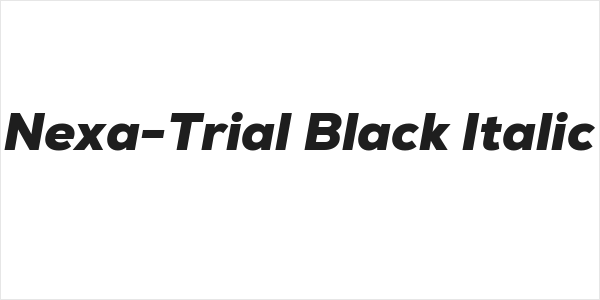 Nexa-Trial Black Italic Logo