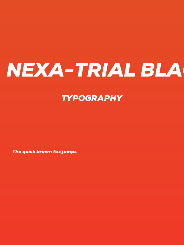 Nexa-Trial Black Italic Poster