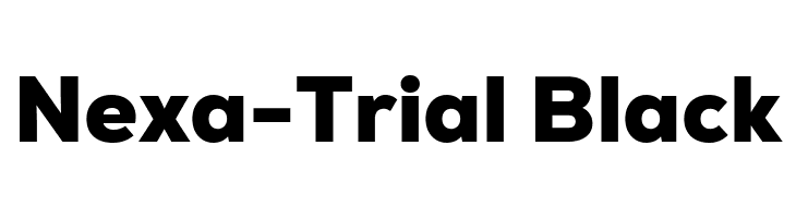 Nexa-Trial Black  Free Fonts Download