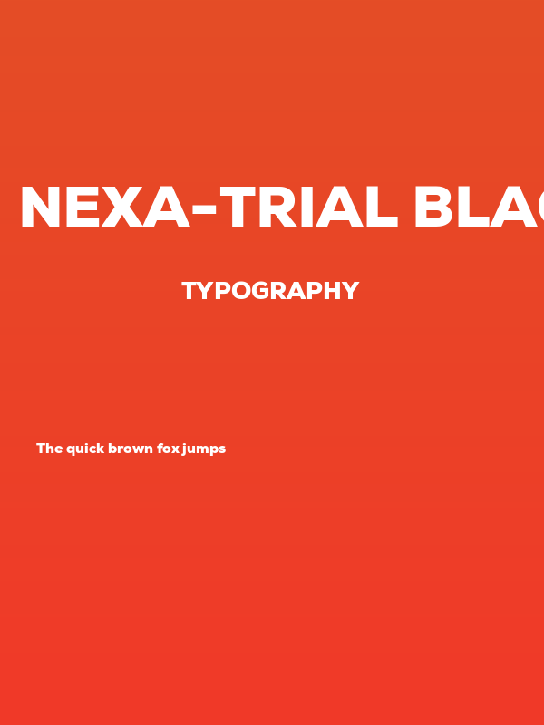 Nexa-Trial Black Poster