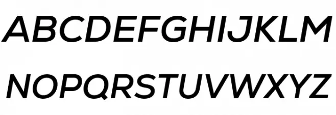 Nexa-Trial Bold Italic 字体 大写